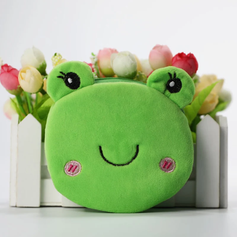 Горячая Распродажа Kawaii мультфильм насекомое/Бабочка Детский плюшевый Кошелек для монет кошелек на молнии кошелек для девочек подарок - Цвет: 19