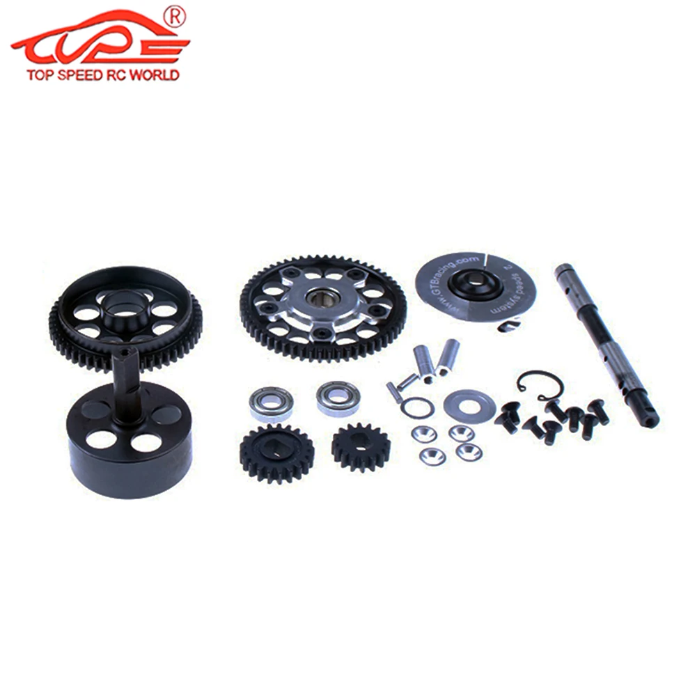 Upgrade Parts 2 Speed System with Gear Cover for 1/5 Rc Car Gas GTB Racing HPI ROFUN BAHA ROVAN KM BAJA 5B 5T 5SC Truck | Игрушки и