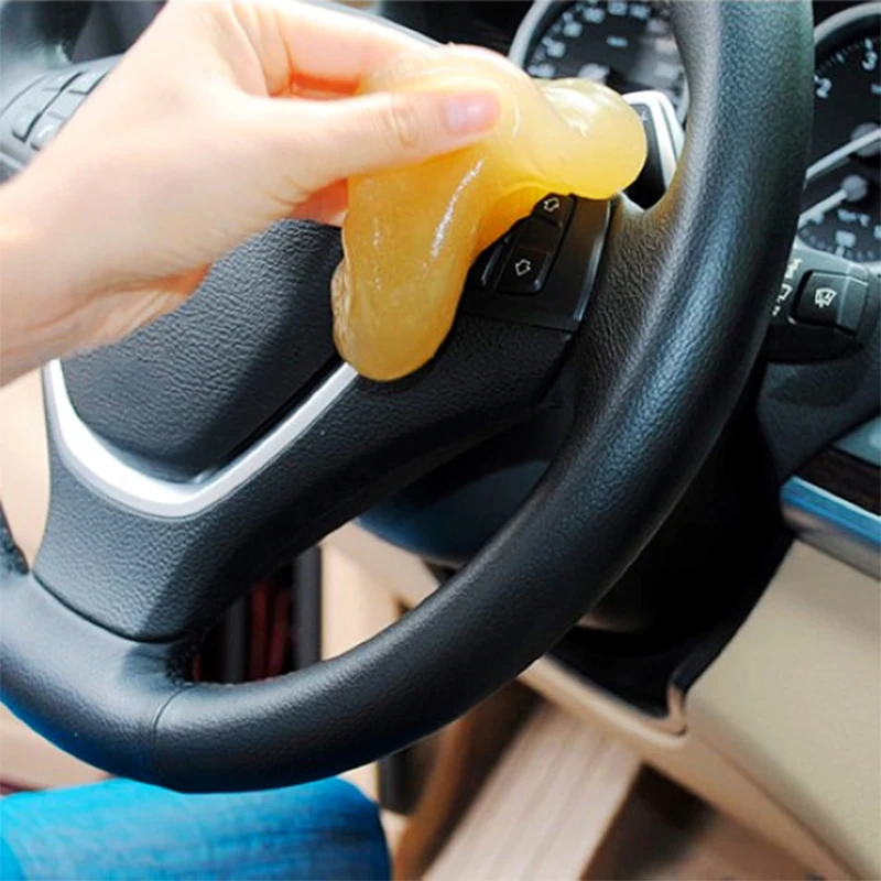 1pc Car Cleaning Pad Glue Microfiber Auto Universal Cyber Computer Keyboard Super Clean Stick Dust Gel Scouring Tools | Автомобили и