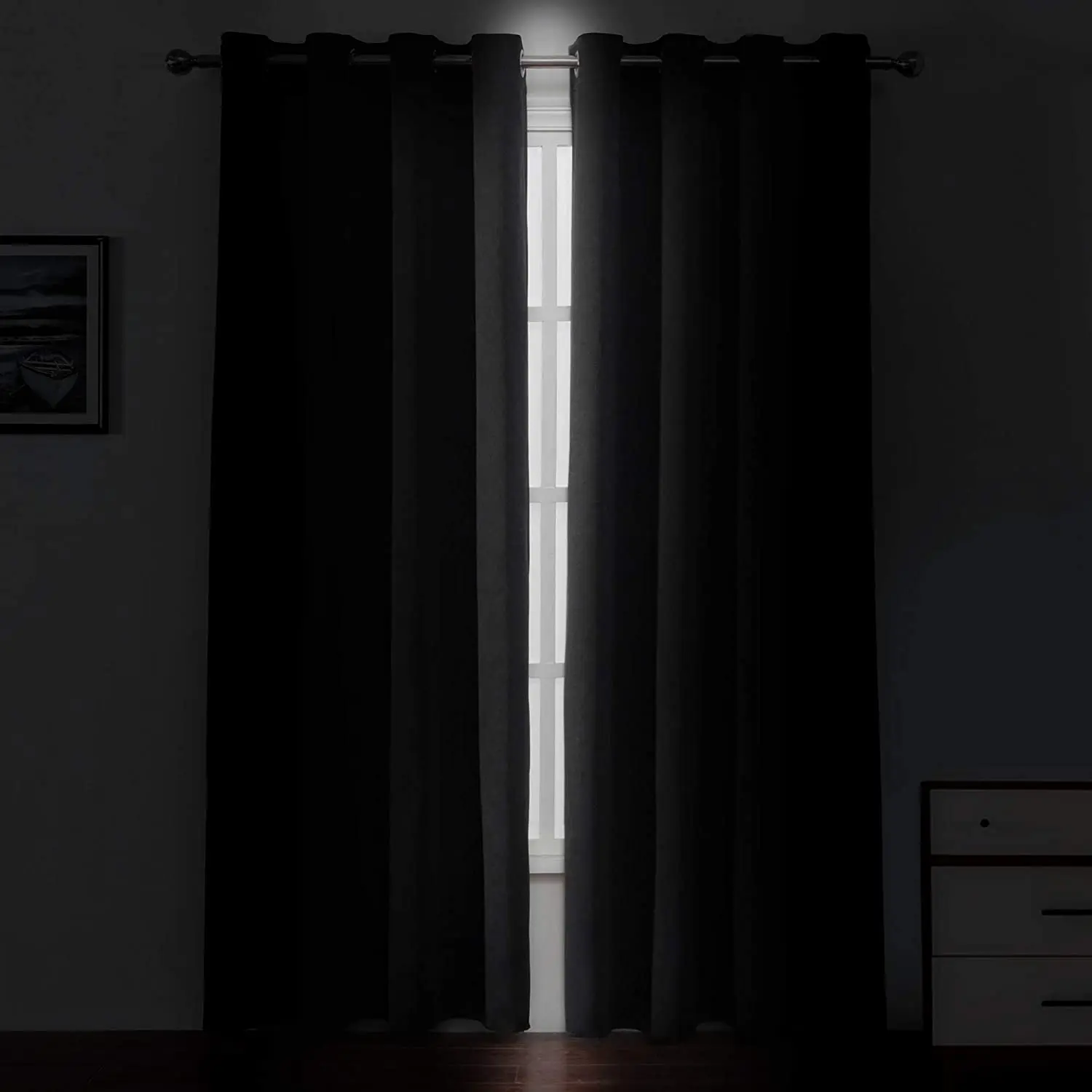 

GXI ( Set of 2 Panels ) Blackout Curtains for Bedroom Grommet Thermal Insulated Darkening Curtains for Living Room