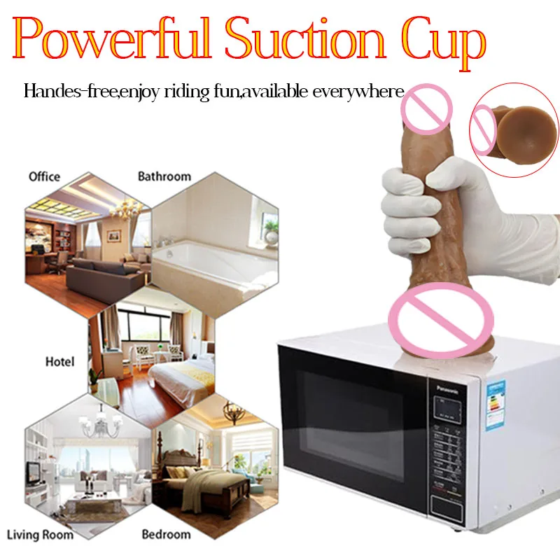 Большой фаллоимитатор Реалистичный Пенис с присоской женские фаллоимитаторы