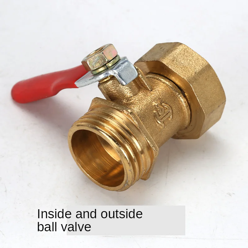 

Pneumatic 1/8" 1/4'' 3/8'' 1/2' BSP Female/Male Thread Mini Ball Valve Brass Connector Joint Copper Pipe Fitting Coupler Adapter