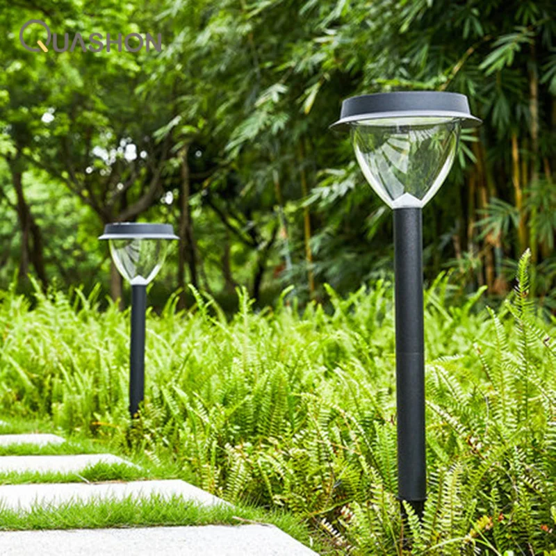 Lawn Lights LED Solar Panel Decorative Garden Lamps Outdoor Waterproof Home Villa Lawn Light Super Bright High Pole Street L