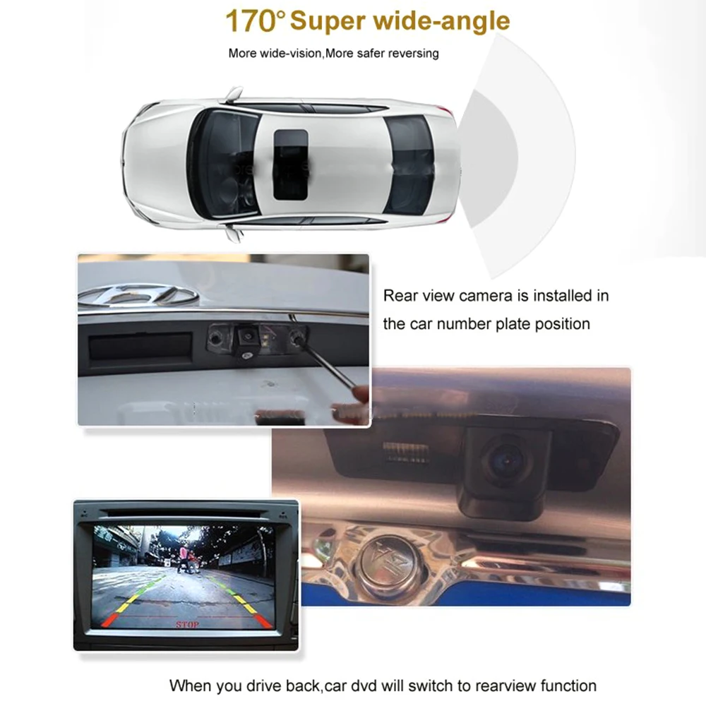 ZJCGO CCD HD Автомобильная камера заднего вида для Ford Transit подключения Tourneo T-Series Transit 150 250 350 350HD