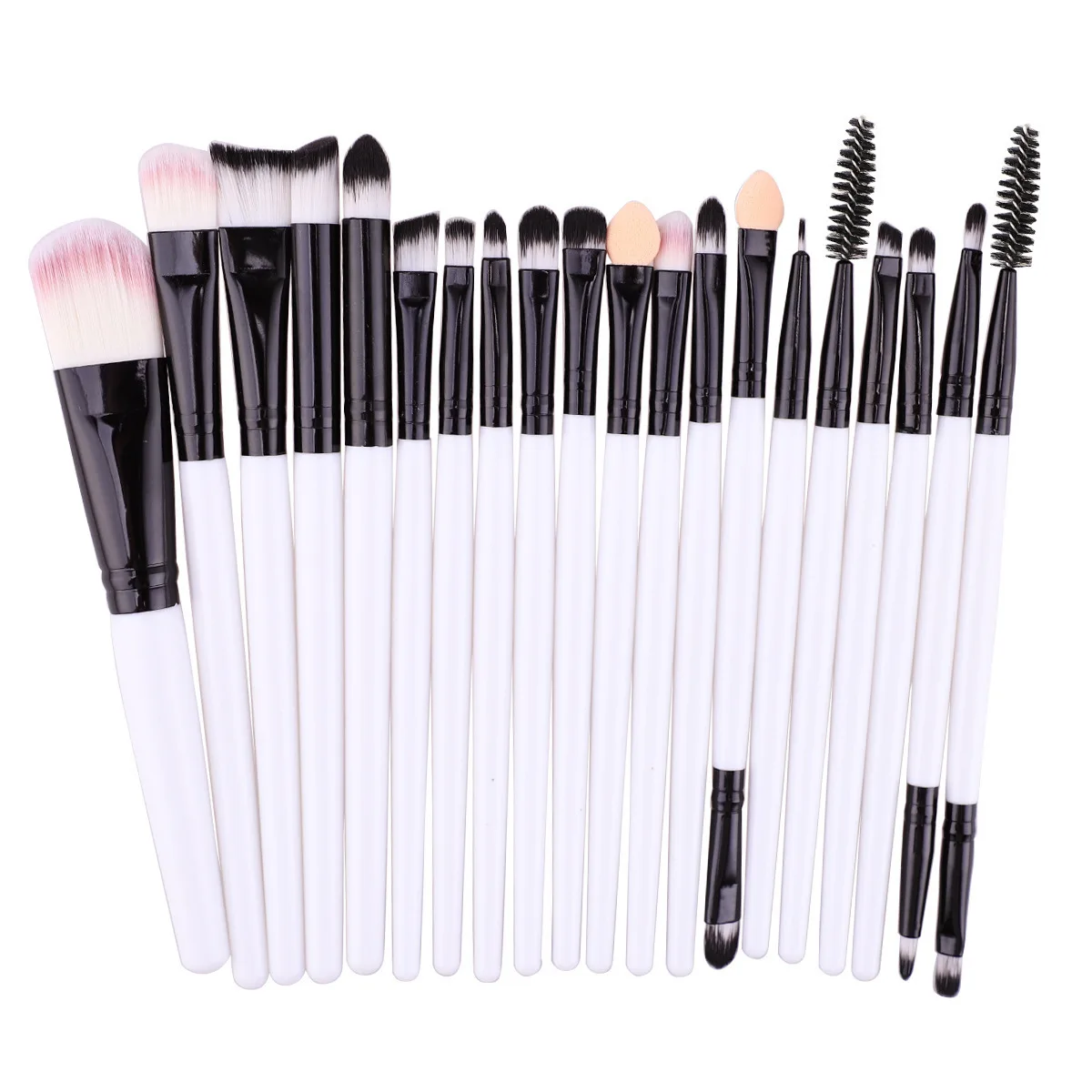 

Red 20pcs Eye Makeup Brushes Set Professional EyeShadow Eye liner Eyelash natural Huge soft hair Make Up Brush Beauty Tool Kit