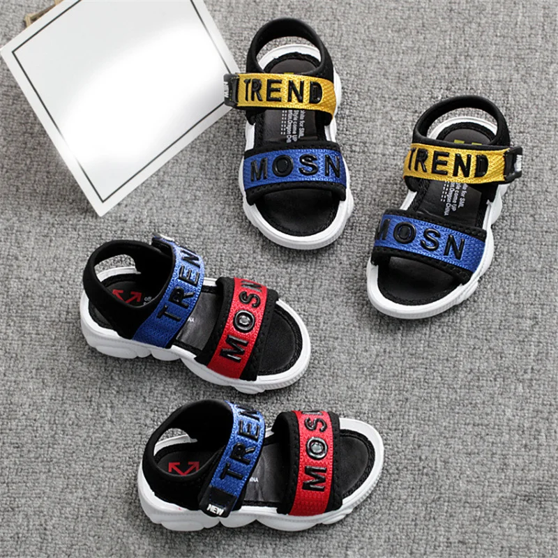 

Baby Baby Shoes Soft Soled Toddler Shoes Summer Boy and Girl Squeak Shoe Kid Slip Velcro Sandal