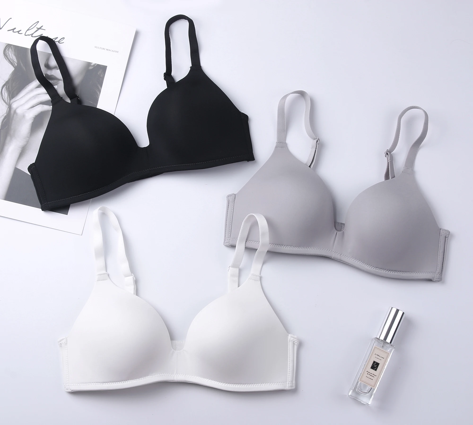 Женское нижнее белье бюстгальтеры с подкладкой без косточек большие размеры