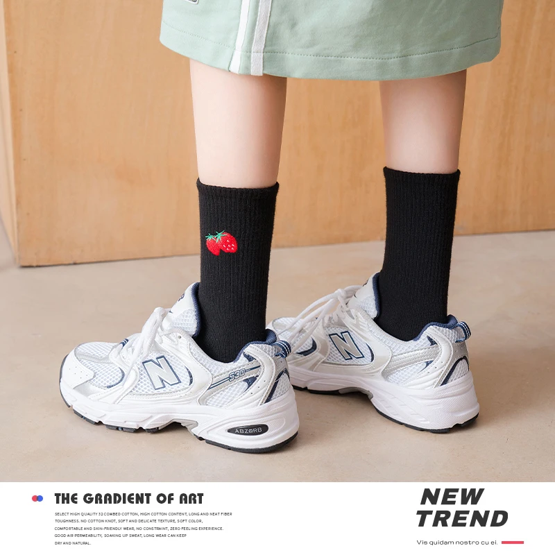 Носки женские средней длины Хлопковые длинные хлопковые носки осень зима