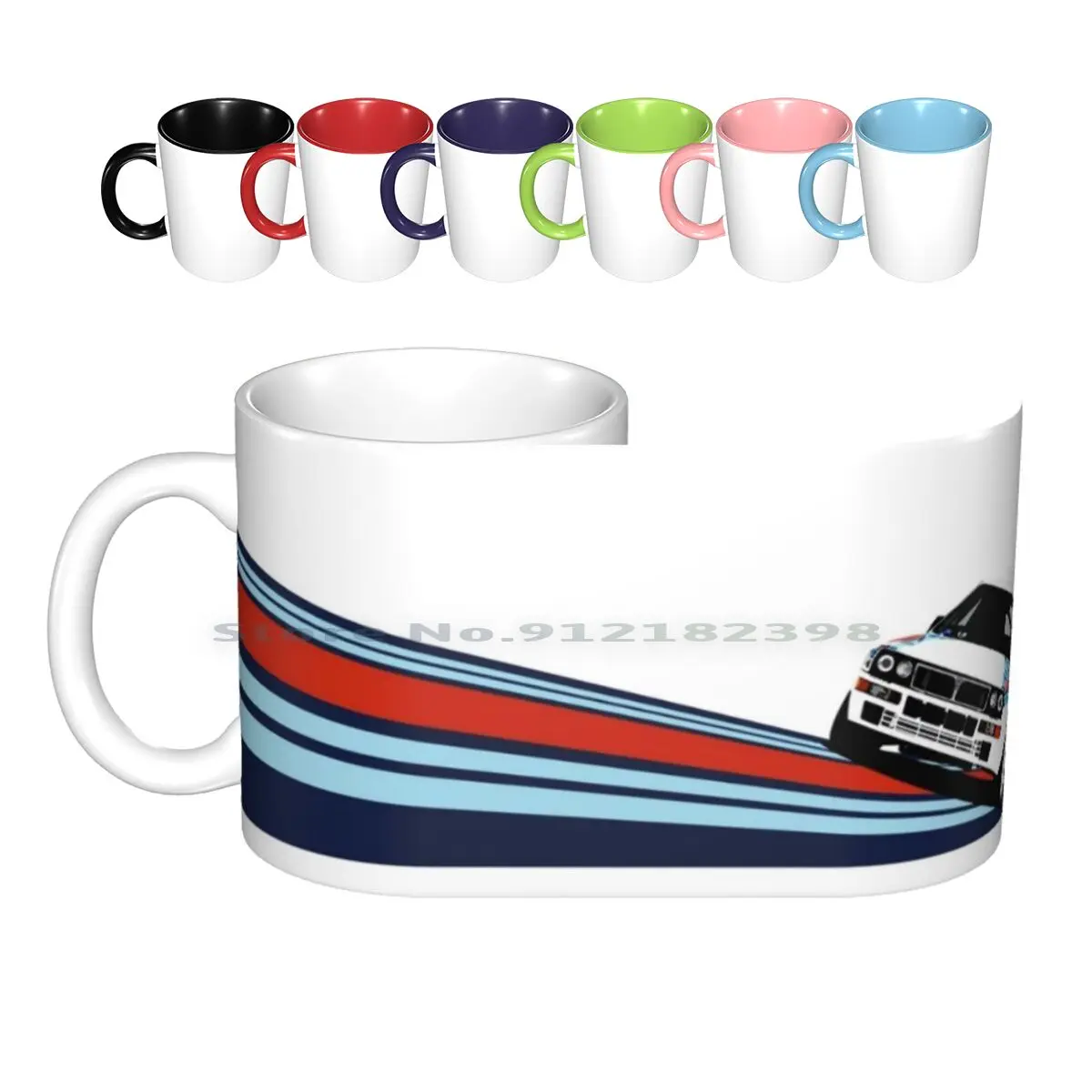 

1992 Rally Race Car Ceramic Mugs Coffee Cups Milk Tea Mug Turbo Racing Motorsport Race Livery Vintage Retro Car Auto Automotive