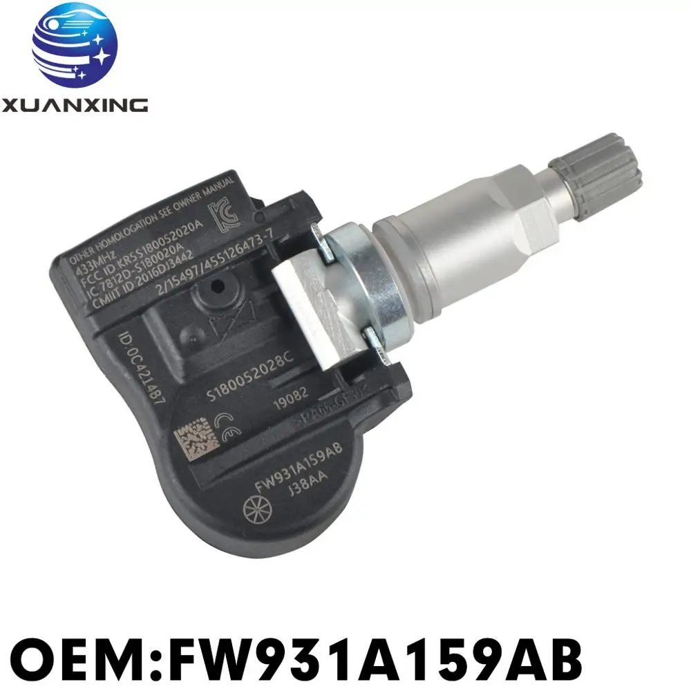 

FW931A159AB Tire Pressure Sensor Monitoring System TPMS 433Mhz For Land Rover Jaguar Peugeot Citroen Mazda