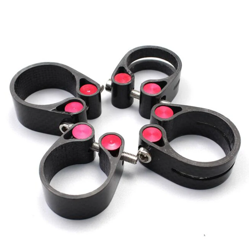 

Non-standard 3k carbon fiber ultra-light bicycle lock seat pipe clamp/buckle road bike mountain bike seat pipe clamp