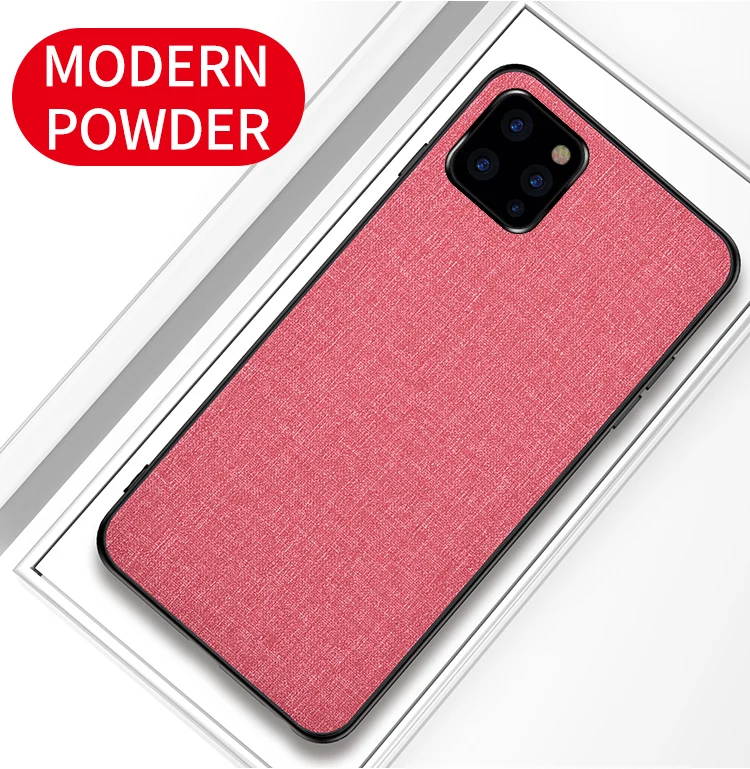 Для iphone 11 pro max чехол для телефона тканевый Жесткий ПК силиконовая рамка задняя крышка для iphone 11 бизнес противоударный жесткий чехол для телефона
