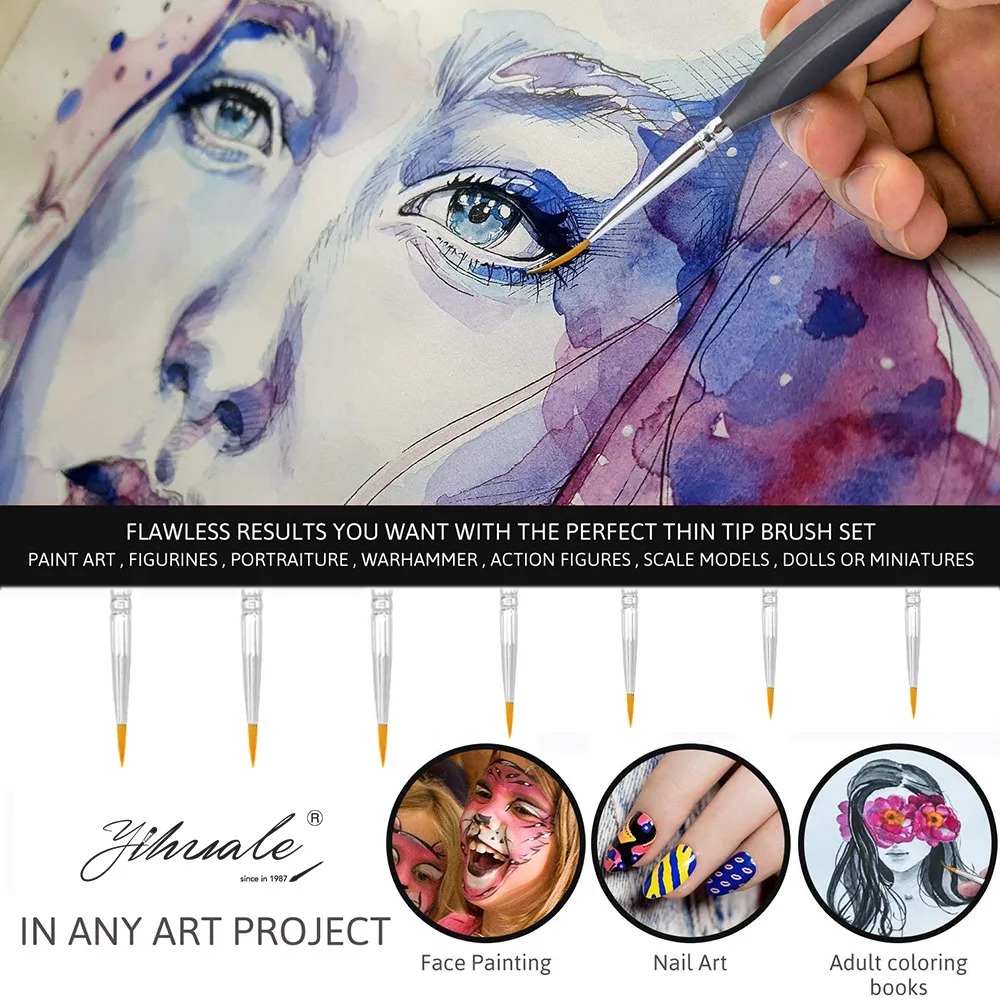 Мини ручка-крючок для рисования 3/5/7 шт.