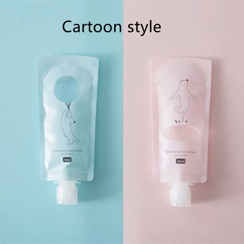 2 шт./компл. мультяшный милый дорожный пустой косметический контейнер для шампуня