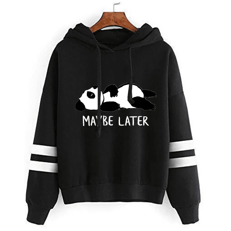 

Autumn and Winter Ladies Hoodies Womens Panda Print Hoodies Long Sleeve Hooded Sweatshirts Pullover Jumpers Plus Size