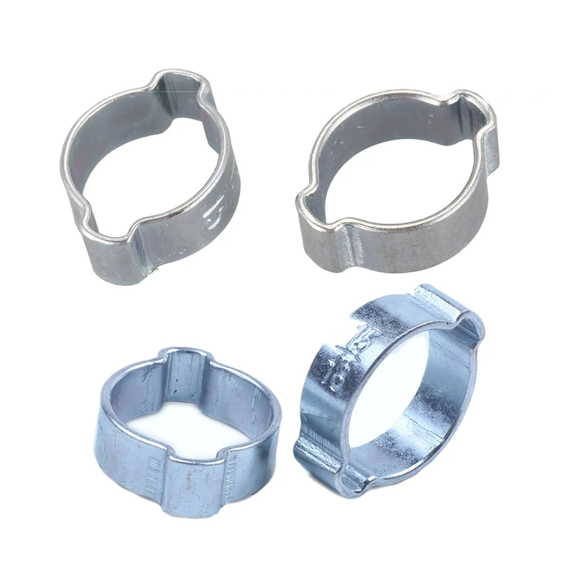 20Pcs 2Ear Clamp Air Fuel Hose Petrol Tube O Clip 10Pcs 15-18Mm & 13-15Mm | Инструменты