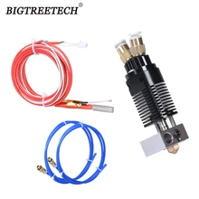 Upgrade 2 In 1 Out Hotend kits Dual Colors 12V/24V 40W V6 Nozzle Extruder 1.75MM Filament For CR10/S Ender3/S 3d Printer Parts