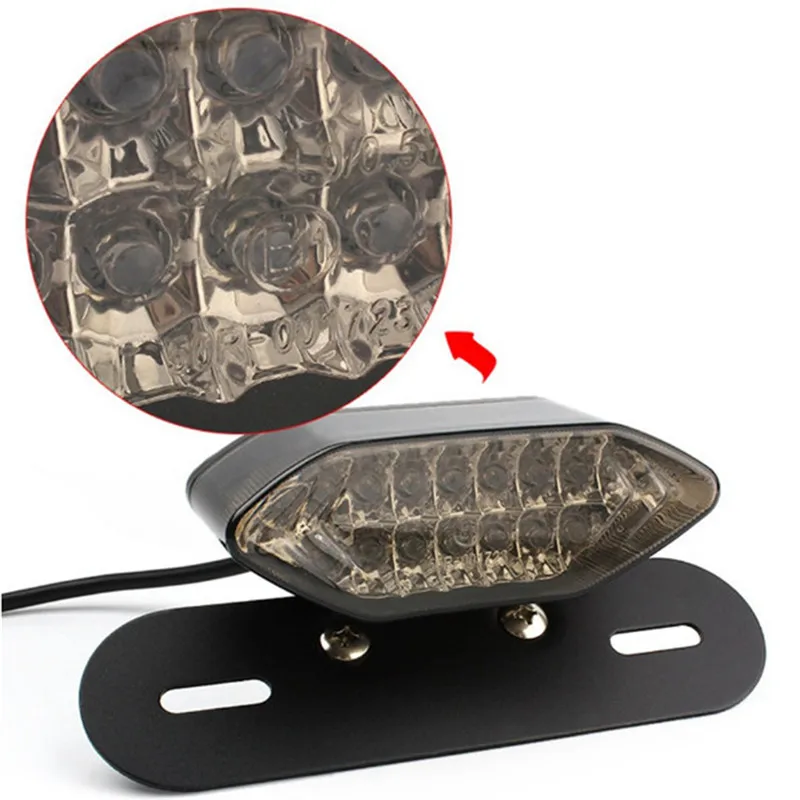 

Universal 3 Colors Motorcycle Bike LED Stop Brake License Plate Rear Tail Light
