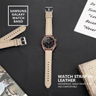 Ремешок из натуральной кожи для Huawei Watch2 GT, браслет для Samsung Active2 4246 мм Gear S2S3 Galaxy Watch3, 2022 мм