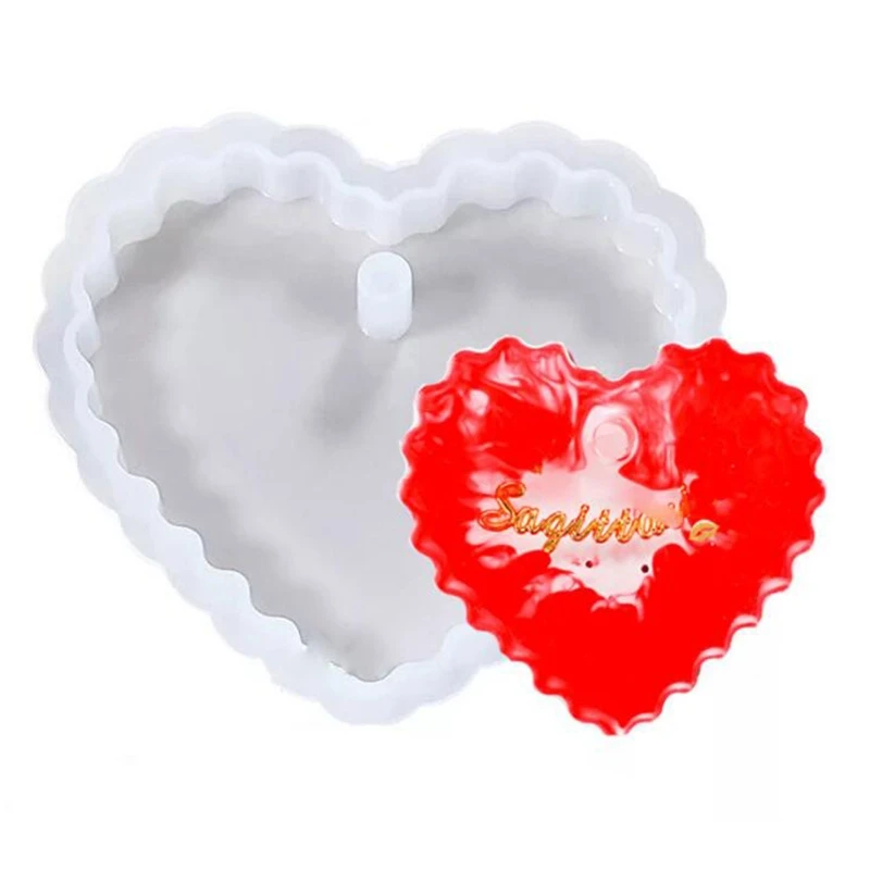 

12Pcs/Set Crystal Epoxy DIY Resin Mold Keychain Geometry Pendant Silicone Mould X6HE