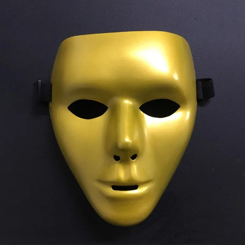 DIY маска золотого и серебряного цвета маска для вечеринки, танцев Новинка pvc уличных танцев маски для хеллоуина украшения