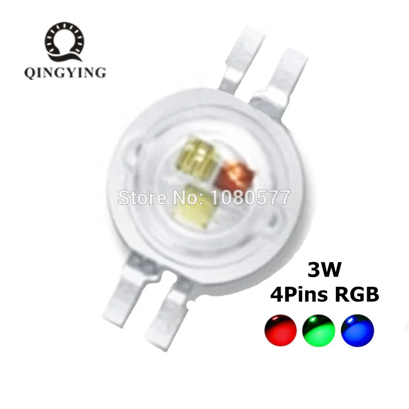 10-50 шт. мощный светодиодный RGB RGBW RGBWY RGBWYV 3 Вт 4 15 18 литой сценический источник света