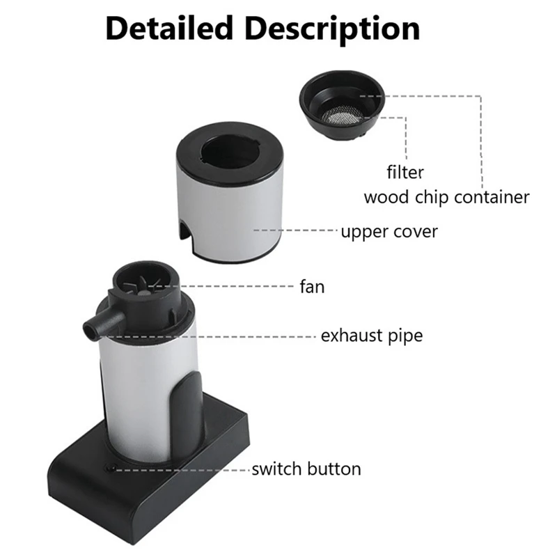 

Molecular Cuisine Smoking Food Cold Smoke Generator Meat Burn Cooking for BBQ Grill Smoker Cocina Kitchen