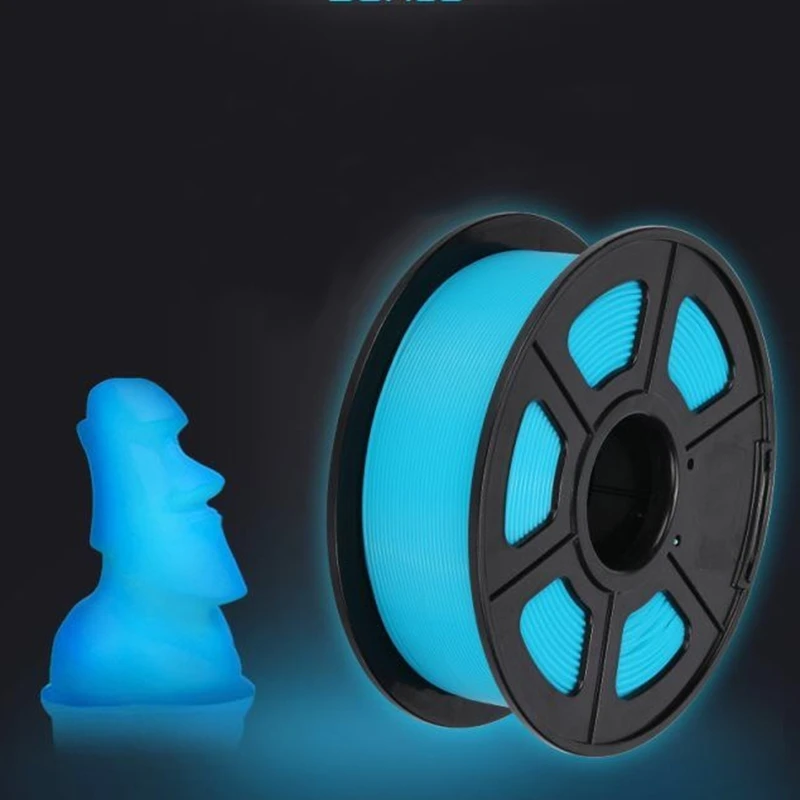 PETG 3D Printer Filament 1.75 Mm 1Kg Printing Luminous Glowing In The Dark Green Orange Blue Yellow Red  Materials Fluorescence