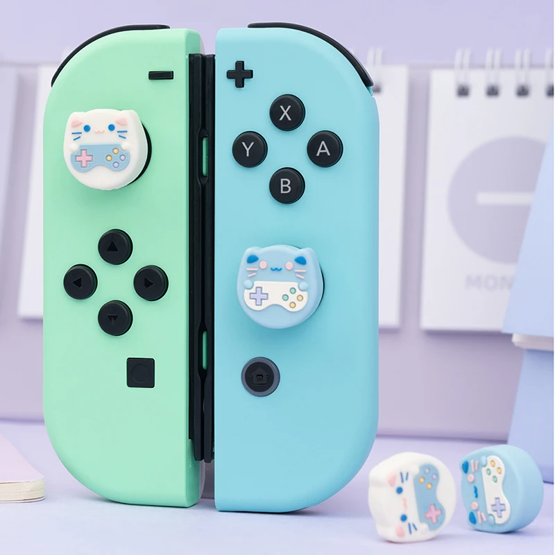 Мягкий защитный чехол для джойстика игровой кошки с зажимом большого пальца