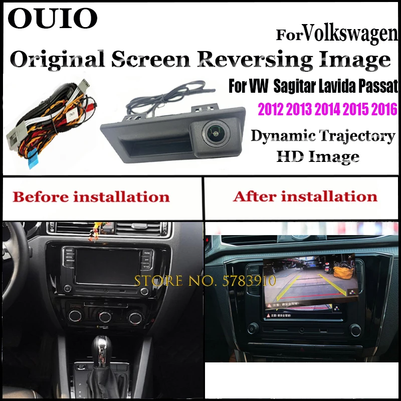 

Original Screen Upgrade Reversing Image|For Volkswagen Sagitar Lavida Passat 2012 2013 2014 2015 2016 |HD Backup Rear camera