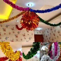 hot selling 180cm color stripe garland christmas tree decoration holiday carnival party outdoor venue decoration suppliesdiy