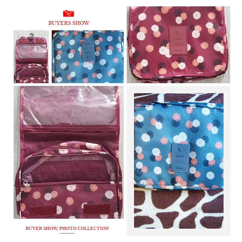 

Women's Men's Hanging Cosmetic Bag Makeup Case Travel Organizer Wash Pouch Beauty Products Toiletry Storage Accessories Supplies