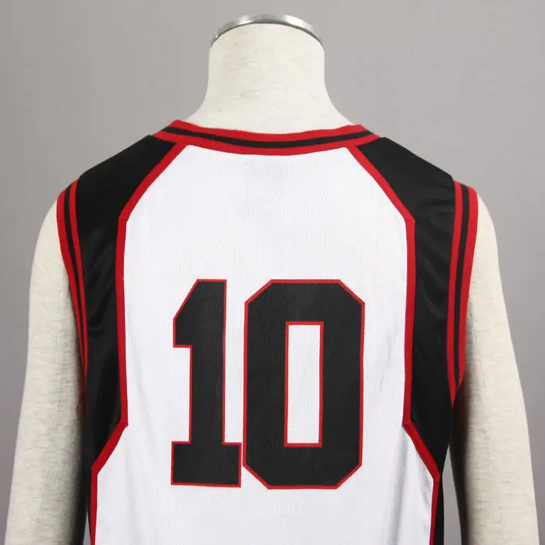 

Kuroko no Basuke Basket SEIRIN White school basketball suit mens uniforms boys sport clothes No.10 Kagami Taiga cosplay costume
