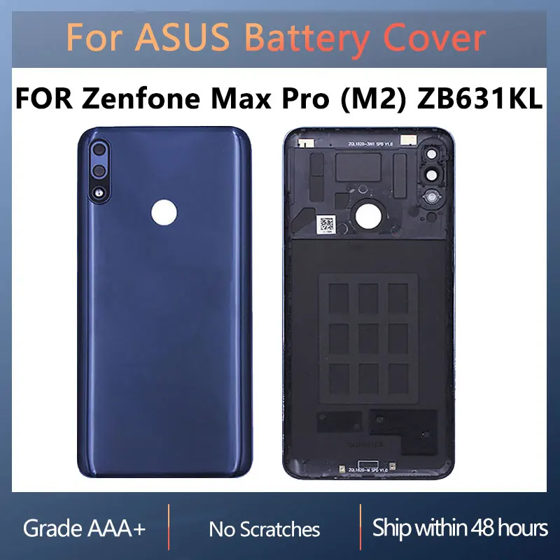 Задняя крышка для Asus Zenfone Max Pro M2 ZB631KL X01BDA задняя батарейного отсека качества AAA |