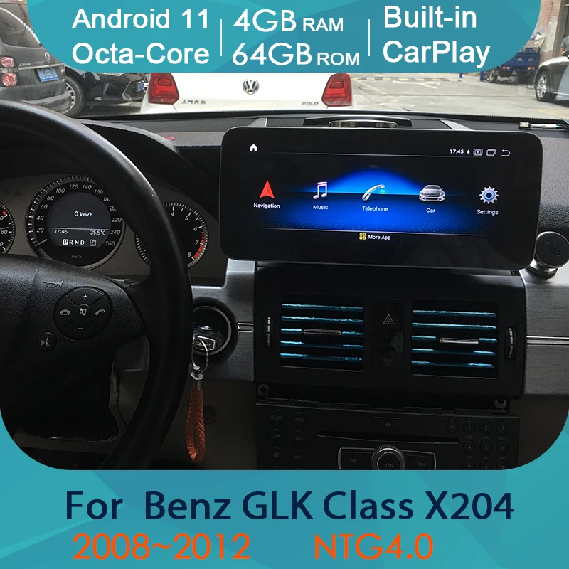 

Android 11 Car Multimedia Player Radio Stereo GPS Radio 2 Din For Mercedes Benz GLK X204 2008~2012 NTG 4 Navigation Autoradio