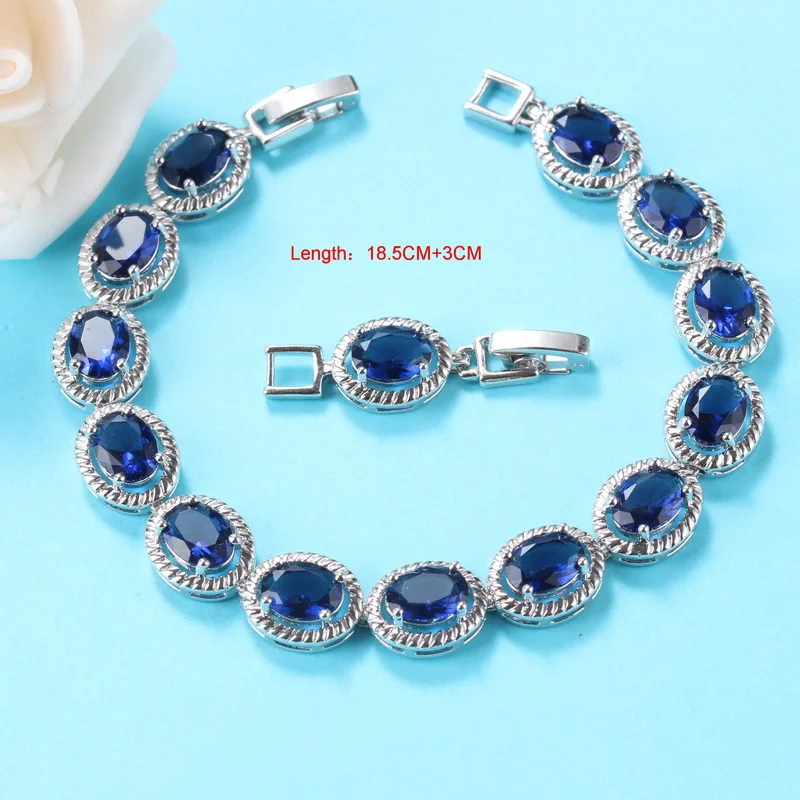 Комплект из колье серёг браслета и кольца серебра 925 пробы | Украшения аксессуары