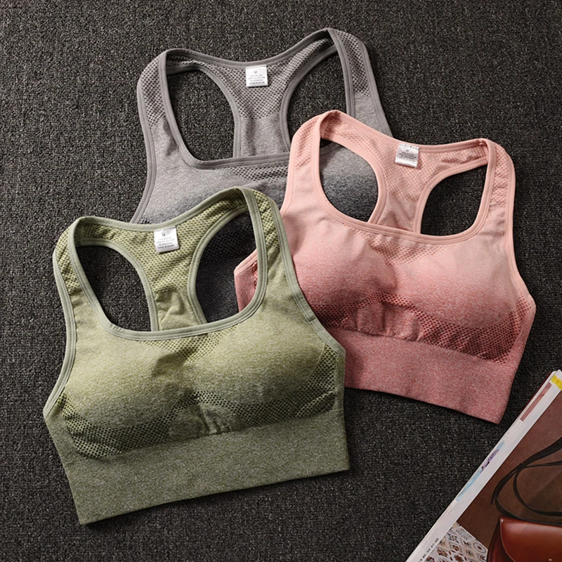 Imlario Energy бесшовный Женский спортивный бюстгальтер с эффектом омбре|Спортивные