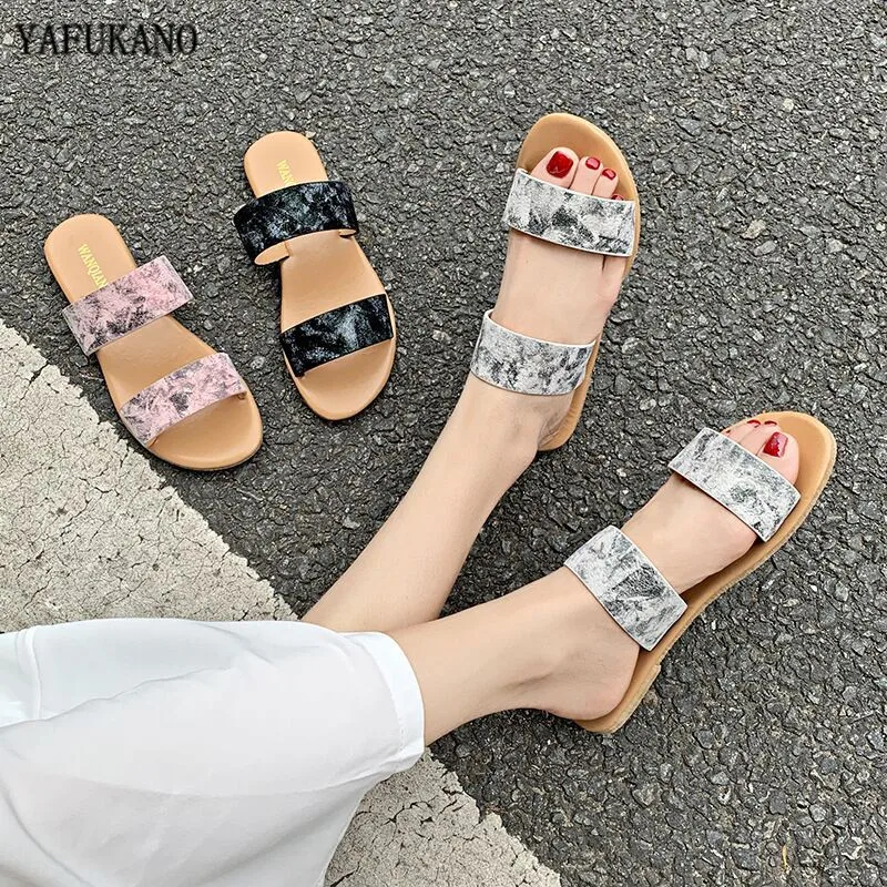 

Women Slipper Leopard Stylish Female Shoes Casual Vintage Roman Platform Flat Slippers Sandals Shoes Sapatos Novos Senhoras