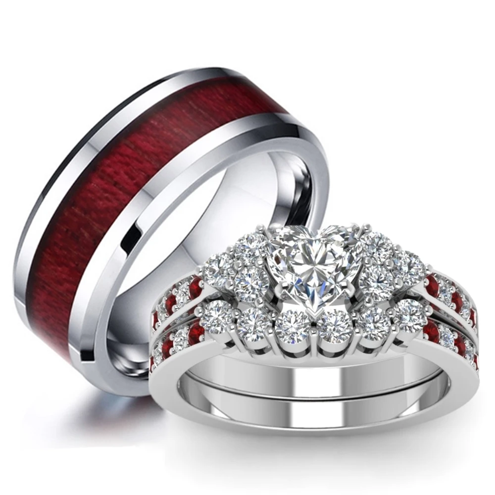 Обручальное свадебное ювелирное изделие коричневое красное дерево мужское