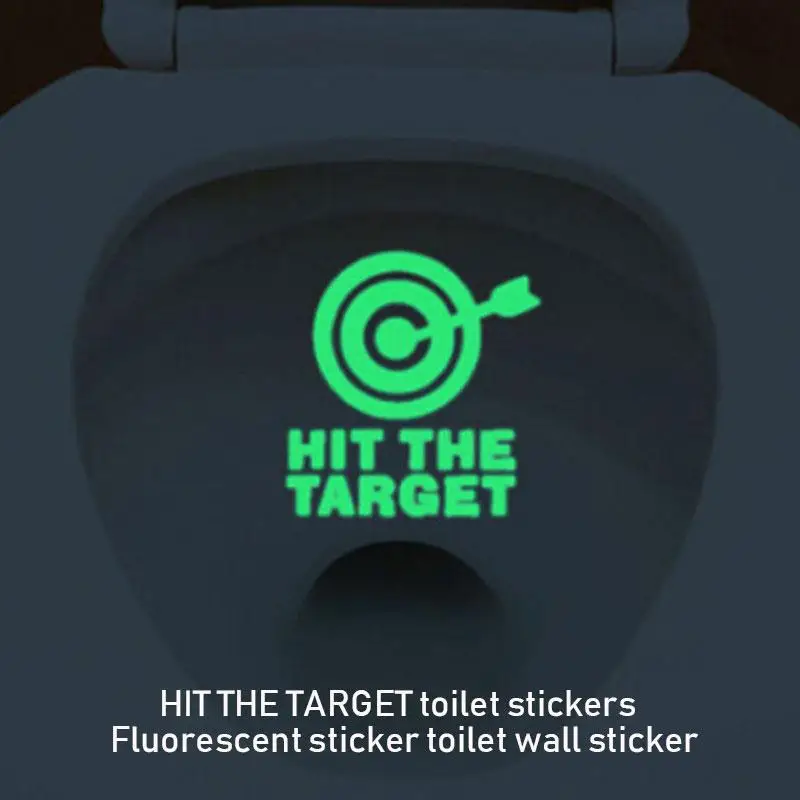 Хит знак целевой двери флуоресцентные наклейки для ванной комнаты креативные