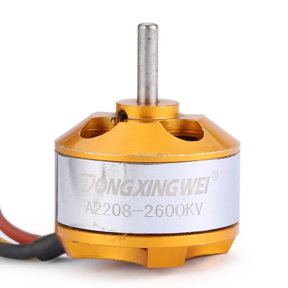Бесщеточный мотор DXW A2208 1100KV 2 4S с внешним ротором для радиоуправляемого FPV дрона