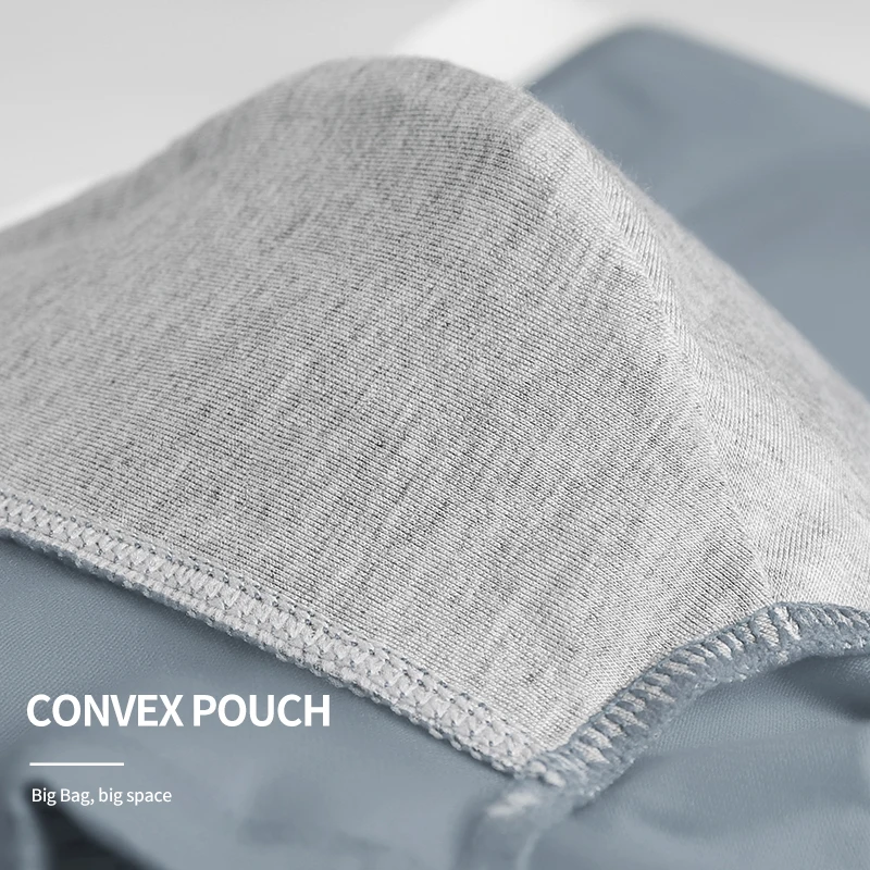 MiiOW 3PCS Sport Boxer Shorts Polyester Fiber 3A Grade Antibacterial Moisture Absorbent Soft Elastic Men Underpants