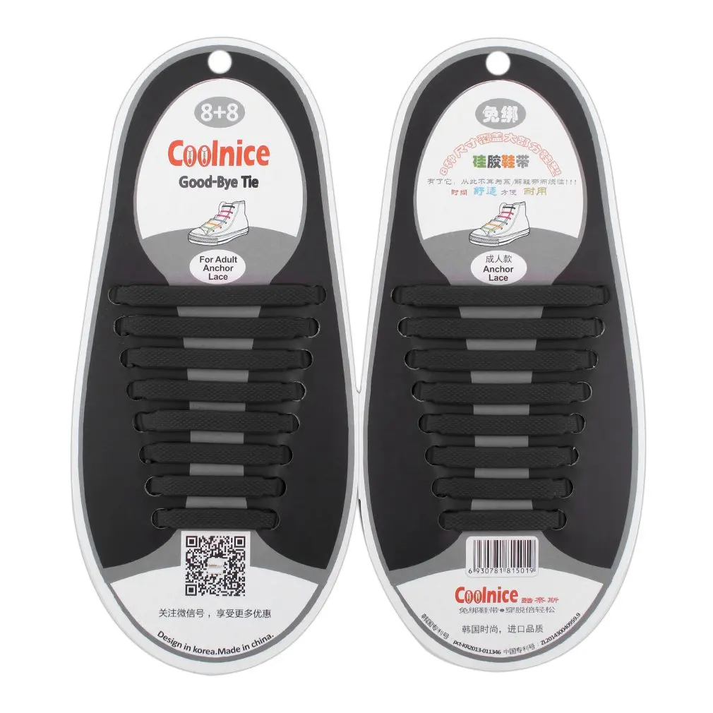 16 шт./компл. Новинка Для женщин мужчин Спортивного Бега шнурки без завязок из