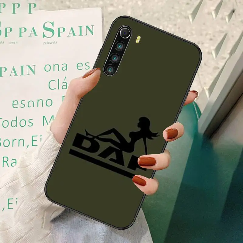 

DAF Truck Logo Silicone Black Phone Case For Redmi 7 8 9 A K20 30 Pro Note 8 9 Pro 9s
