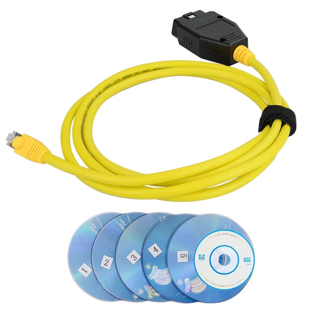 Качественный кабель E-SYS ENET для BMW серии F ICOM OBD2 Диагностический кодирования Ethernet в