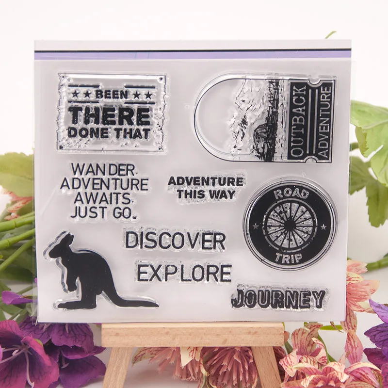 

Transparent Clear Silicone Stamp/Seal for DIY Scrapbooking/photo Album Decorative Clear Stamp Sheets T1354 Descover Explore