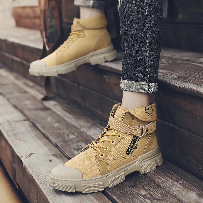 Тактические ботинки в стиле милитари Зимние ботильоны мужские уличные
