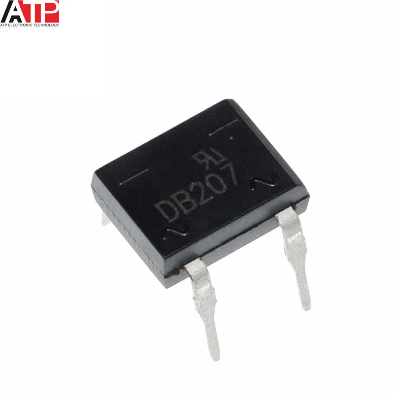10 шт./лот диодный мост ретифика DB207 DIP-4 DB207S DIP4 2 а 1000 В силовой выпрямитель