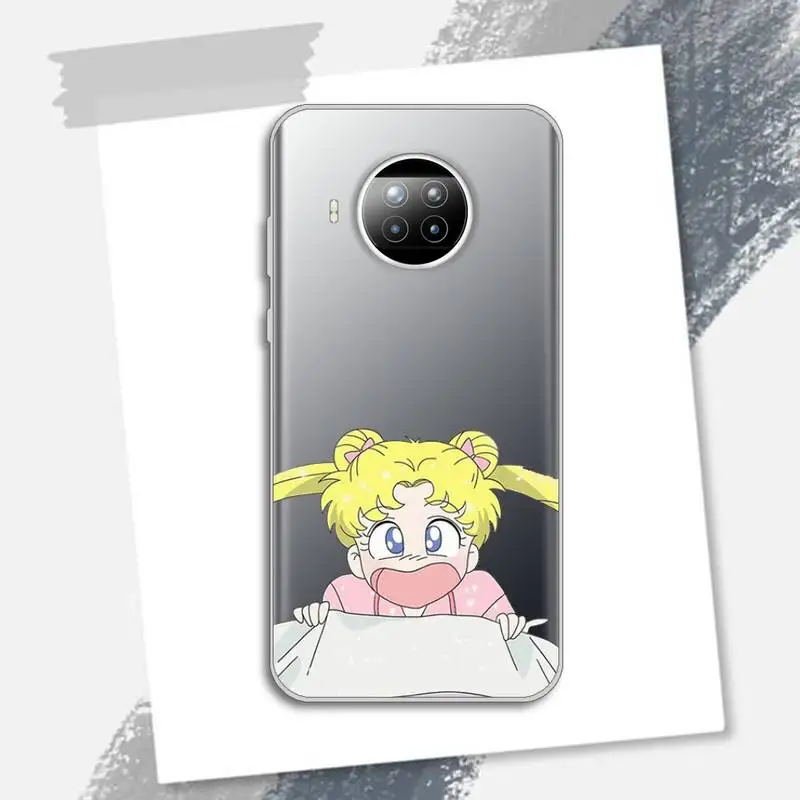 

Fashionable and beautiful Sailor Moon Phone Case Transparent for xiaomi redmi note 8 9 9s 11 10t lite pro