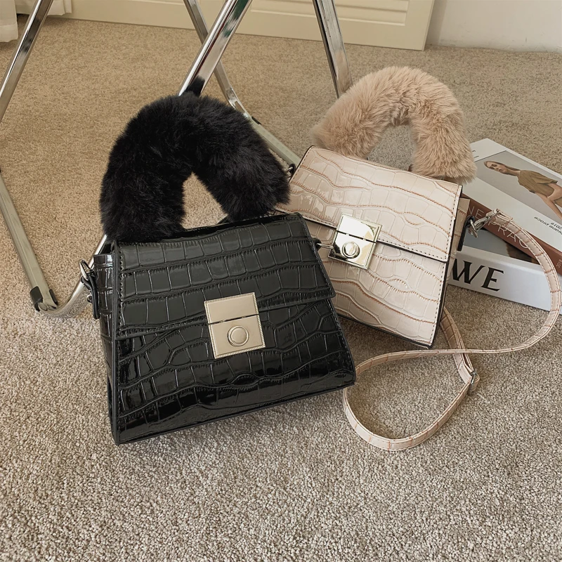 

Crocodile Pattern New Quality PU Leather Women's Designer Handbag Small Shoulder Messenger Bag